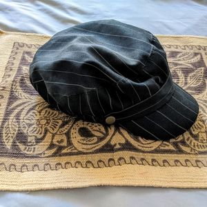 Pin striped engineer cap